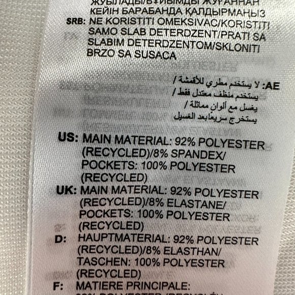 adidas Women's Primegreen 5" Core Solid Chino‎ Stretch Golf Short, White - Picture 10 of 14